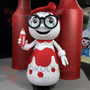Red Bottle Of Milk maskot...
