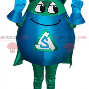 Masked superhero mascot in the form of a drop. - Redbrokoly.com