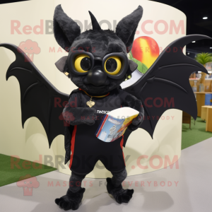 Black Fruit Bat maskot...