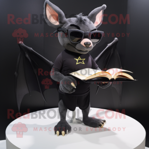 Black Fruit Bat mascotte...