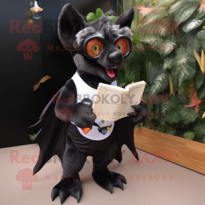 Black Fruit Bat maskot...