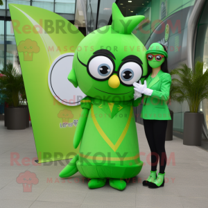 Postava maskota Lime Green...