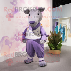 Lavendel Tapir mascotte...