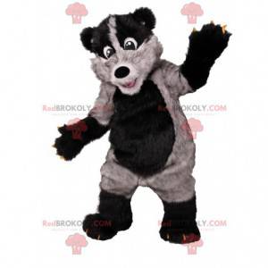 Super fun black and gray bear mascot. Bear costume -