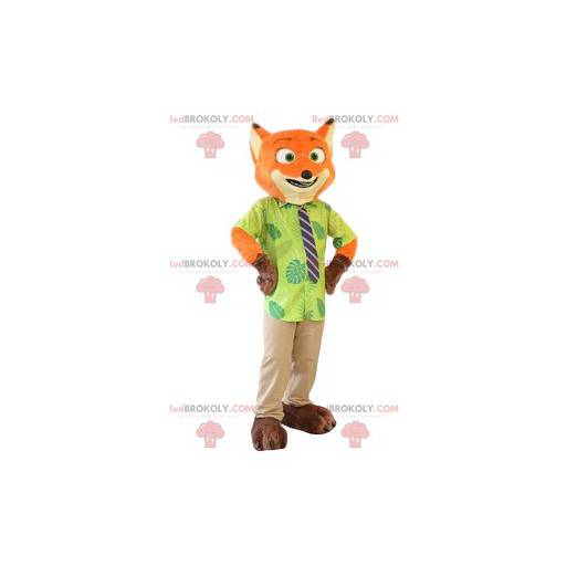 Rødrev maskotdrakt og slips. Fox kostyme - Redbrokoly.com