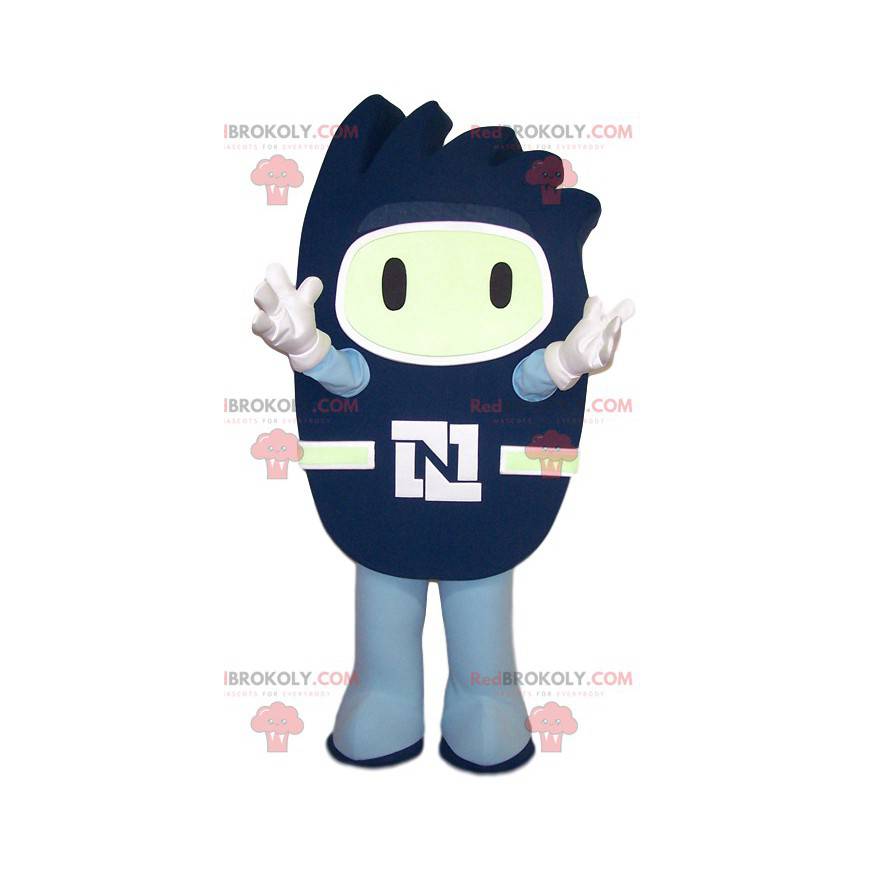 Mascotte blauw palet in de vorm van een gezicht - Redbrokoly.com Mascotte blauw palet in de vorm van een gezicht - Redbrokoly.com