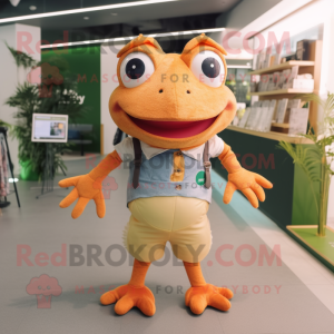 Peach Frog mascotte kostuum...