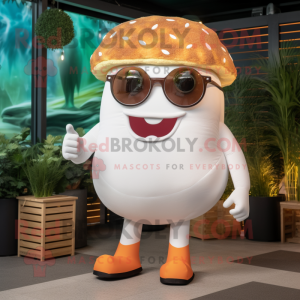 White Burgers maskot kostym...