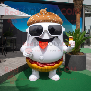 White Burgers maskot...