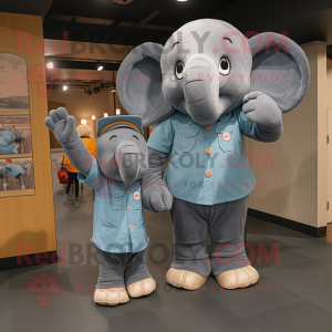  Elephant maskot kostym...