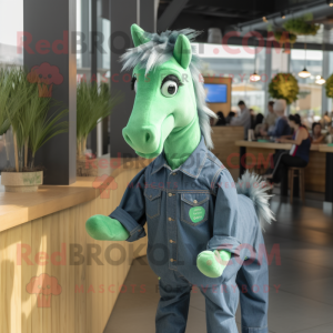 Green Mare maskot kostume...