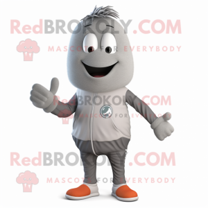 Grauer Aglet Maskottchen...