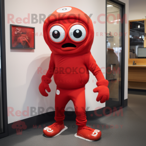 Red Cyclops maskot drakt...