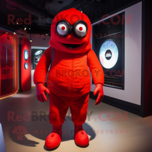 Red Cyclops maskot drakt...