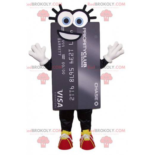 Super lachende klantenkaartmascotte. - Redbrokoly.com