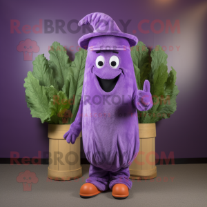 Purple Selderij mascotte...