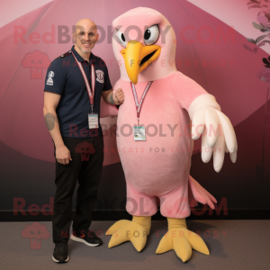 Pink Bald Eagle mascotte...