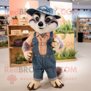 Peach Badger maskot kostume...