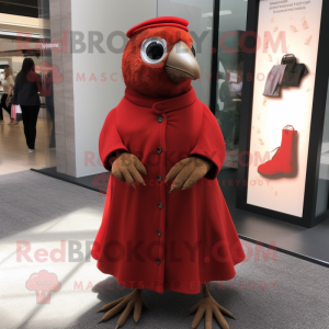 Red Quail maskot kostume...