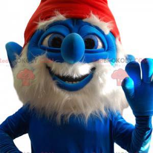 Papa Smurf maskot. Papa Smurf Kostume - Redbrokoly.com