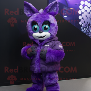 Lila hänge maskot kostym...
