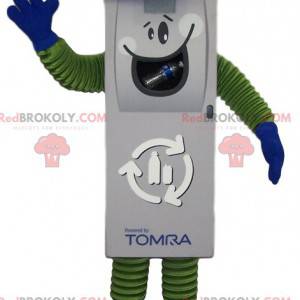 Mascotte telecomando bianco con berretto blu - Redbrokoly.com