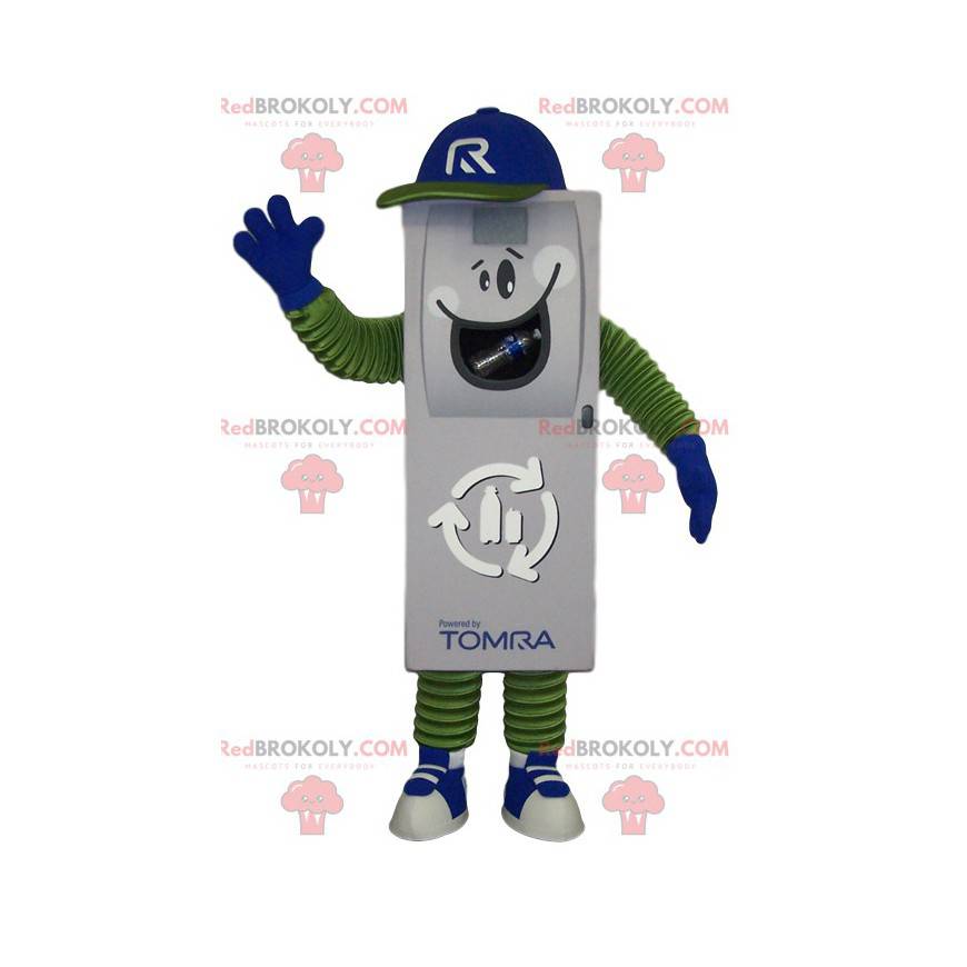 Mascotte telecomando bianco con berretto blu - Redbrokoly.com Mascotte telecomando bianco con berretto blu - Redbrokoly.com