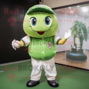 Oliven baseballball maskot...