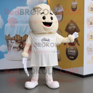 Cream Ice Cream maskot...