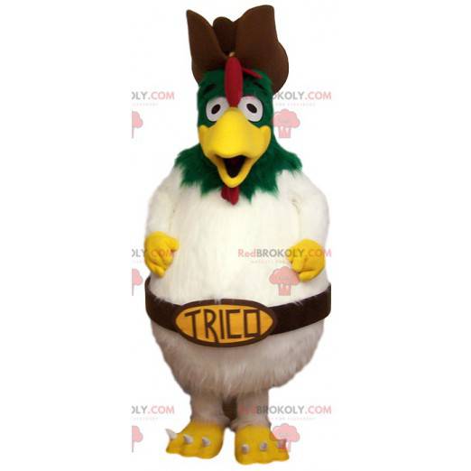 Big white chicken mascot. Chicken costume - Redbrokoly.com