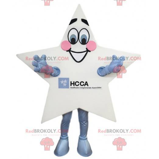 Mascotte stella bianca. Costume da stella bianca -