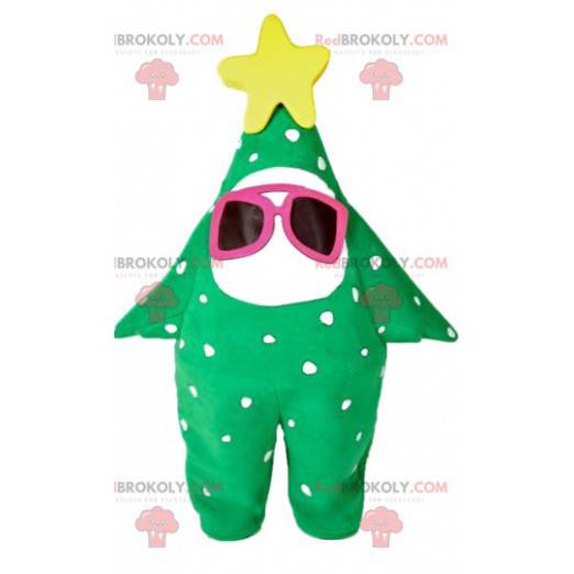 Grüntannenmaskottchen mit gelbem Stern - Redbrokoly.com