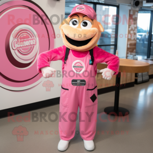 Pink Bagels maskot kostume...