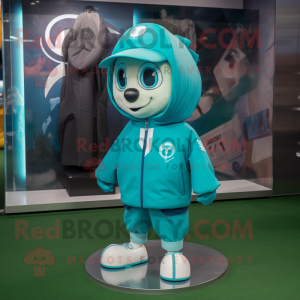 Teal Soccer Goal mascotte...