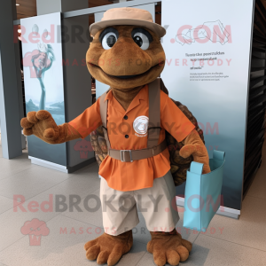Rust Turtle maskot kostume...
