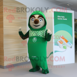 Oliven irsk flagg maskot...