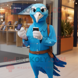 Blauer Albatros Maskottchen...