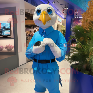 Blauer Albatros Maskottchen...