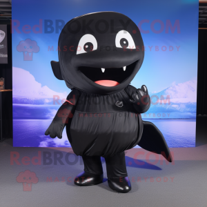 Black Whale maskot kostume...