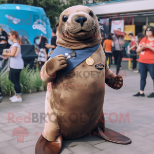 Brown Sea Lion mascotte...