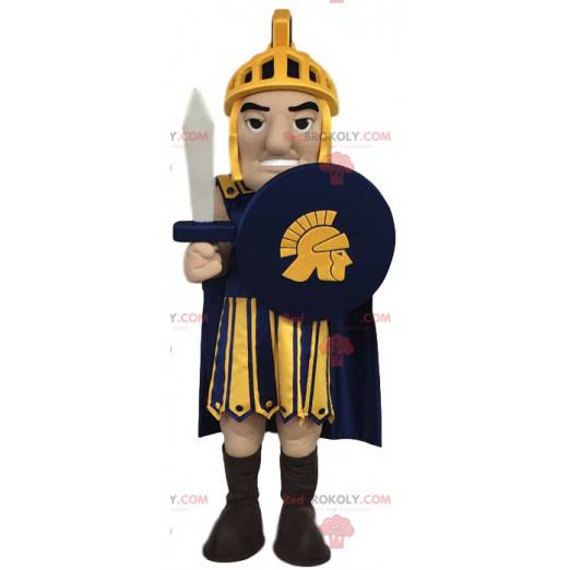 Mascote do guerreiro romano. Traje de guerreiro romano -
