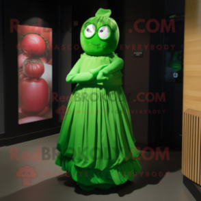 Green Alliance mascot costume character dressed with a Dress and Cummerbunds
