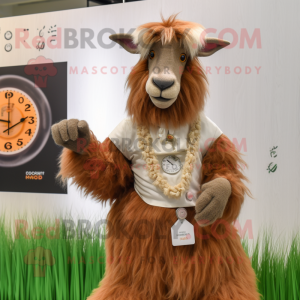 Brown Angora Goat mascotte...