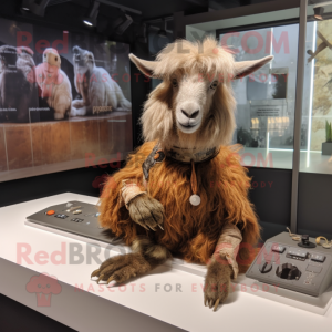 Brown Angora Goat mascotte...