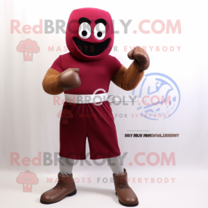 Maroon Boksehanske maskot...