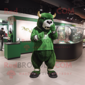 Green Bison mascotte...