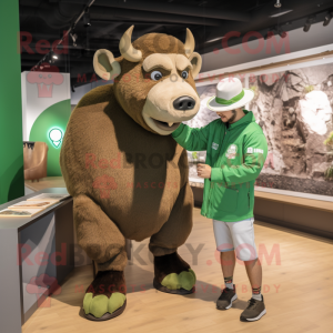 Green Bison mascotte...