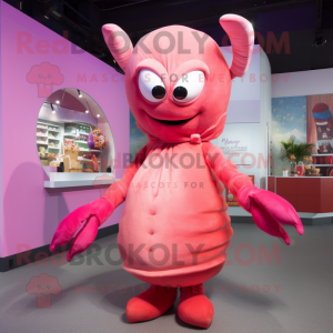 Pink Lobster Bisque maskot...