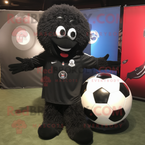 Black Soccer Ball mascotte...