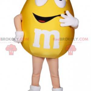 Mascote de M&M um pouco tonto. Fantasia de M&M - Redbrokoly.com